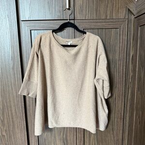 100% Cashmere Sweater 3/4 sleeve oversized